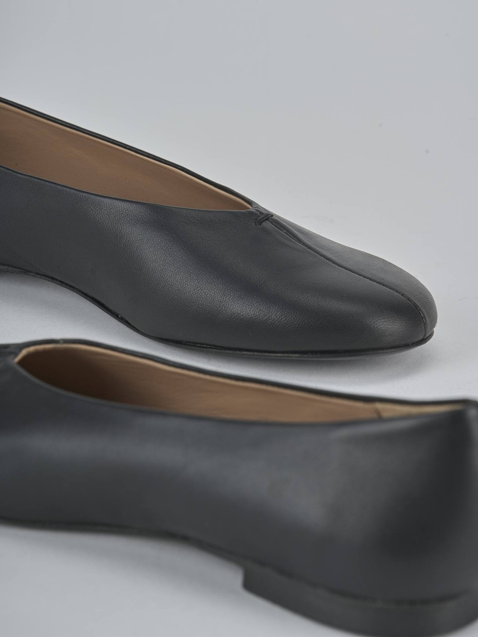 Ballerine tacco 1cm pelle nero