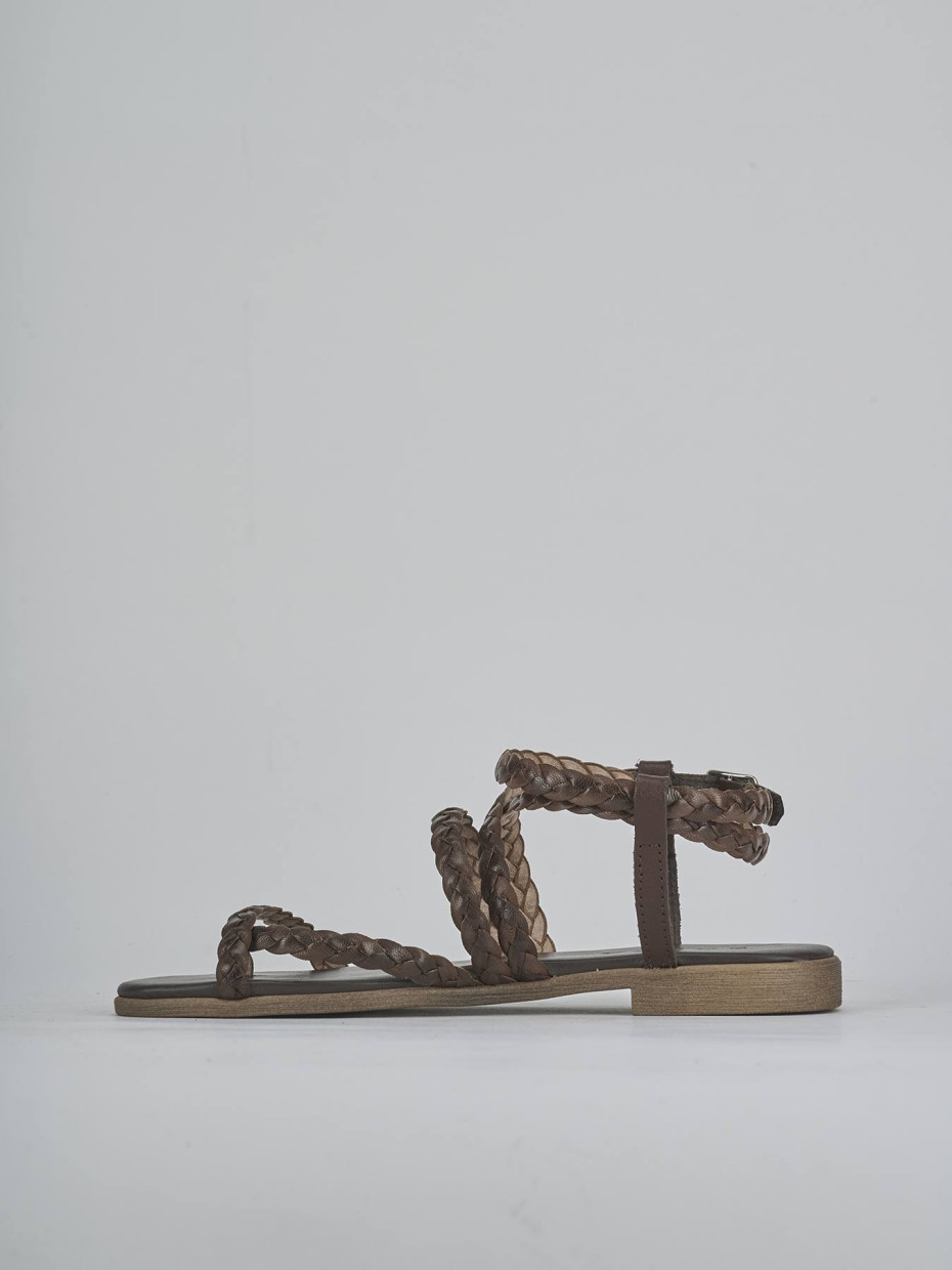 Sandali tacco 1cm pelle testa