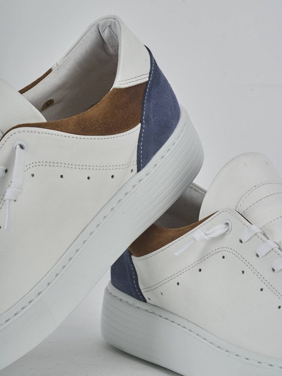 Sneakers pelle bianco