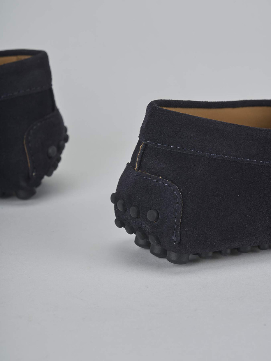 Mocassini camoscio blu