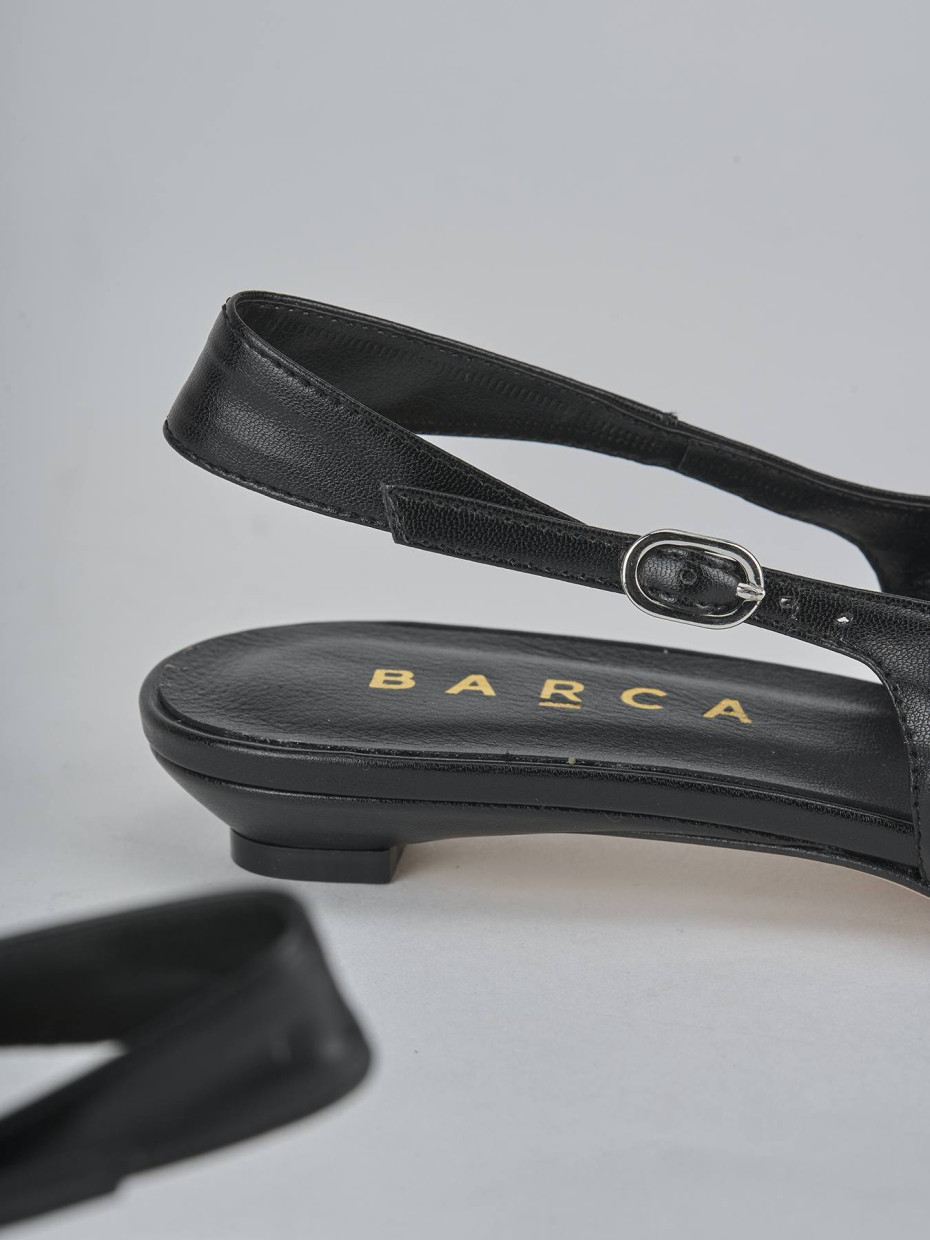 Ballerine tacco 2cm pelle nero