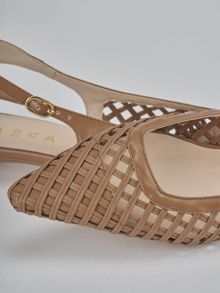 Ballerine tacco 2cm pelle testa
