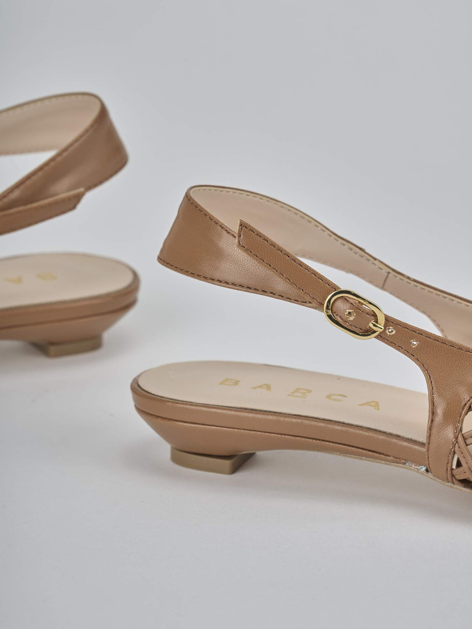 Ballerine tacco 2cm pelle testa