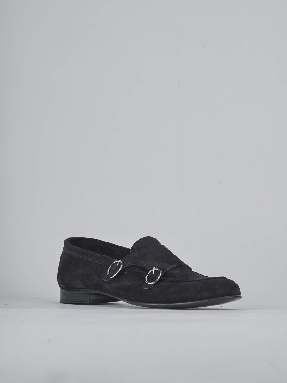 Mocassini camoscio blu