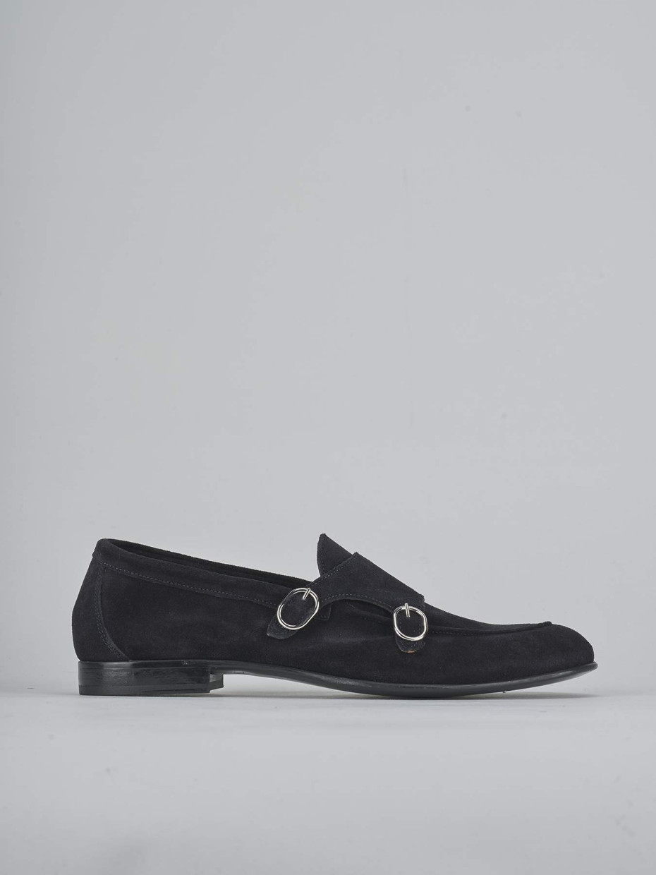 Mocassini camoscio blu