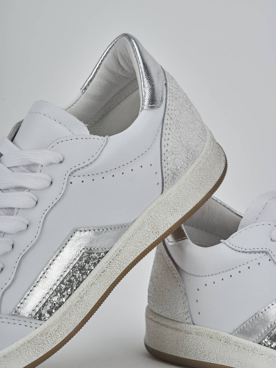 Sneakers pelle bianco
