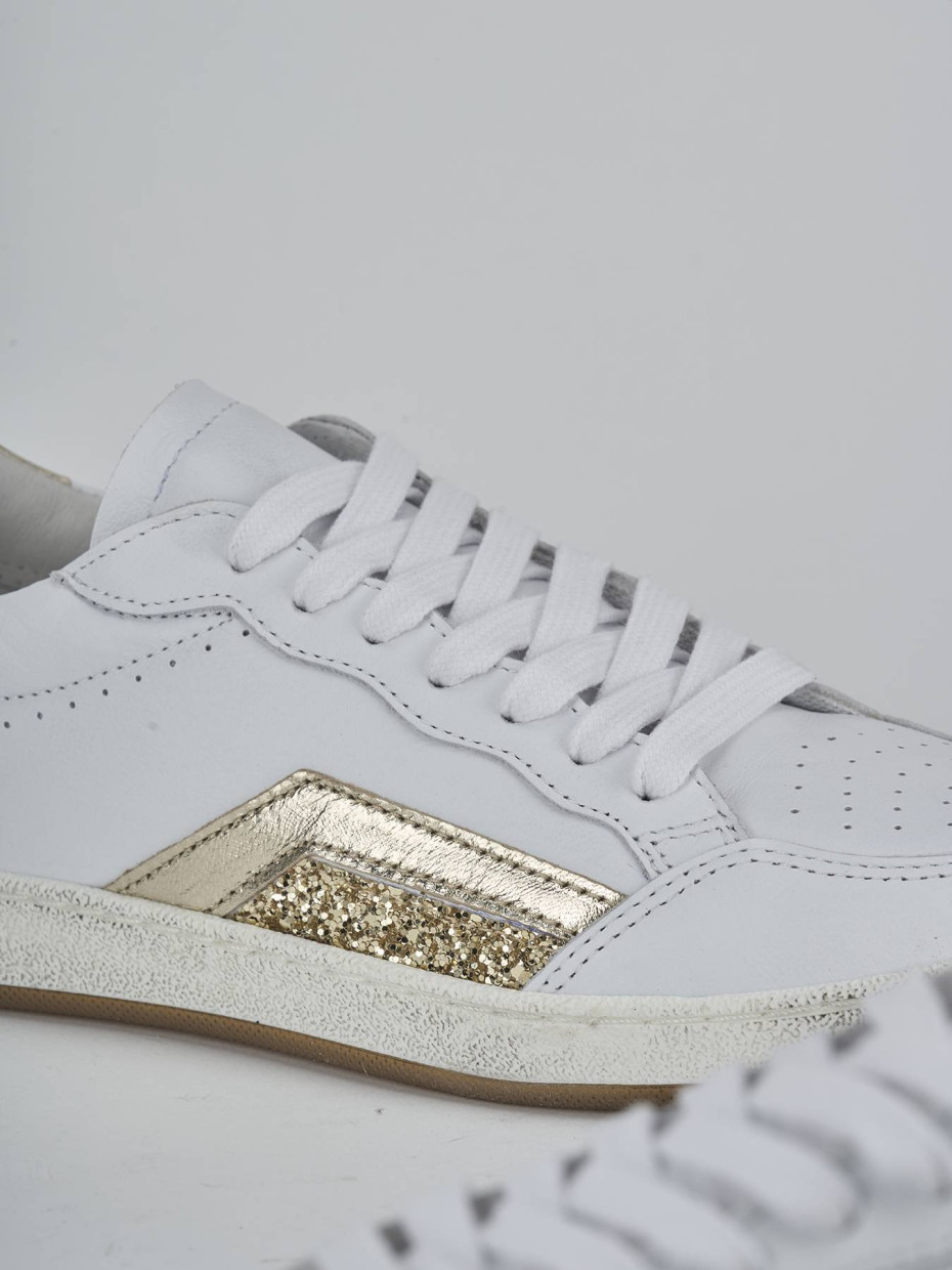 Sneakers pelle bianco