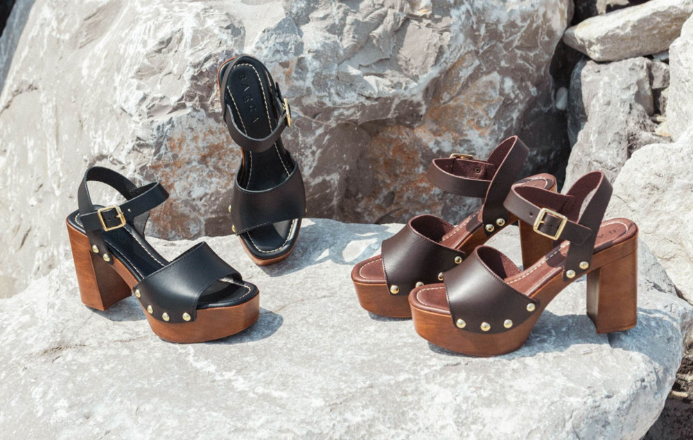 Sandali tacco 10cm pelle nero