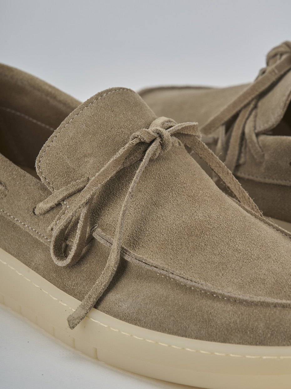 Mocassini camoscio beige