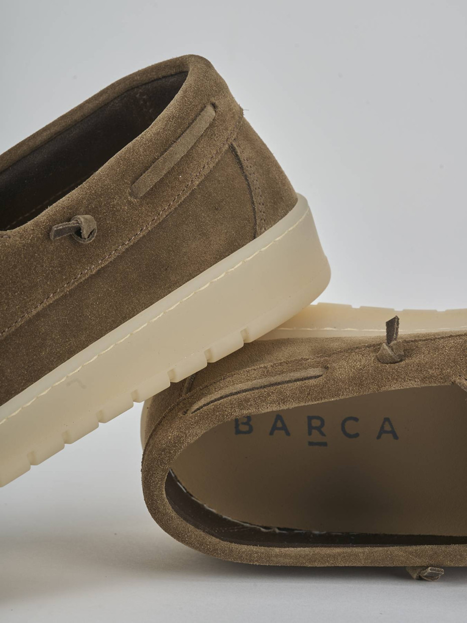 Sneakers camoscio marrone