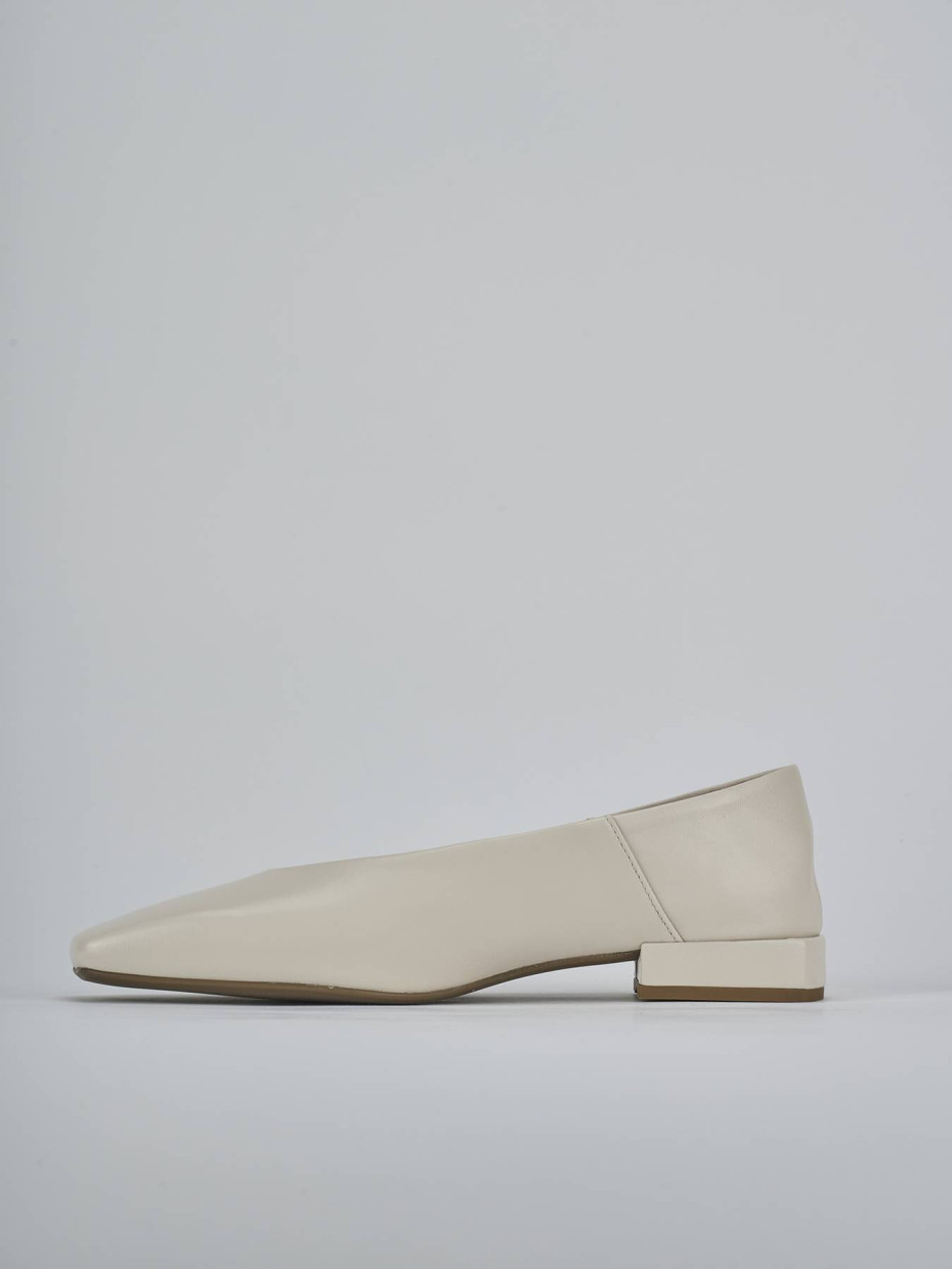 Ballerine tacco 2cm pelle beige