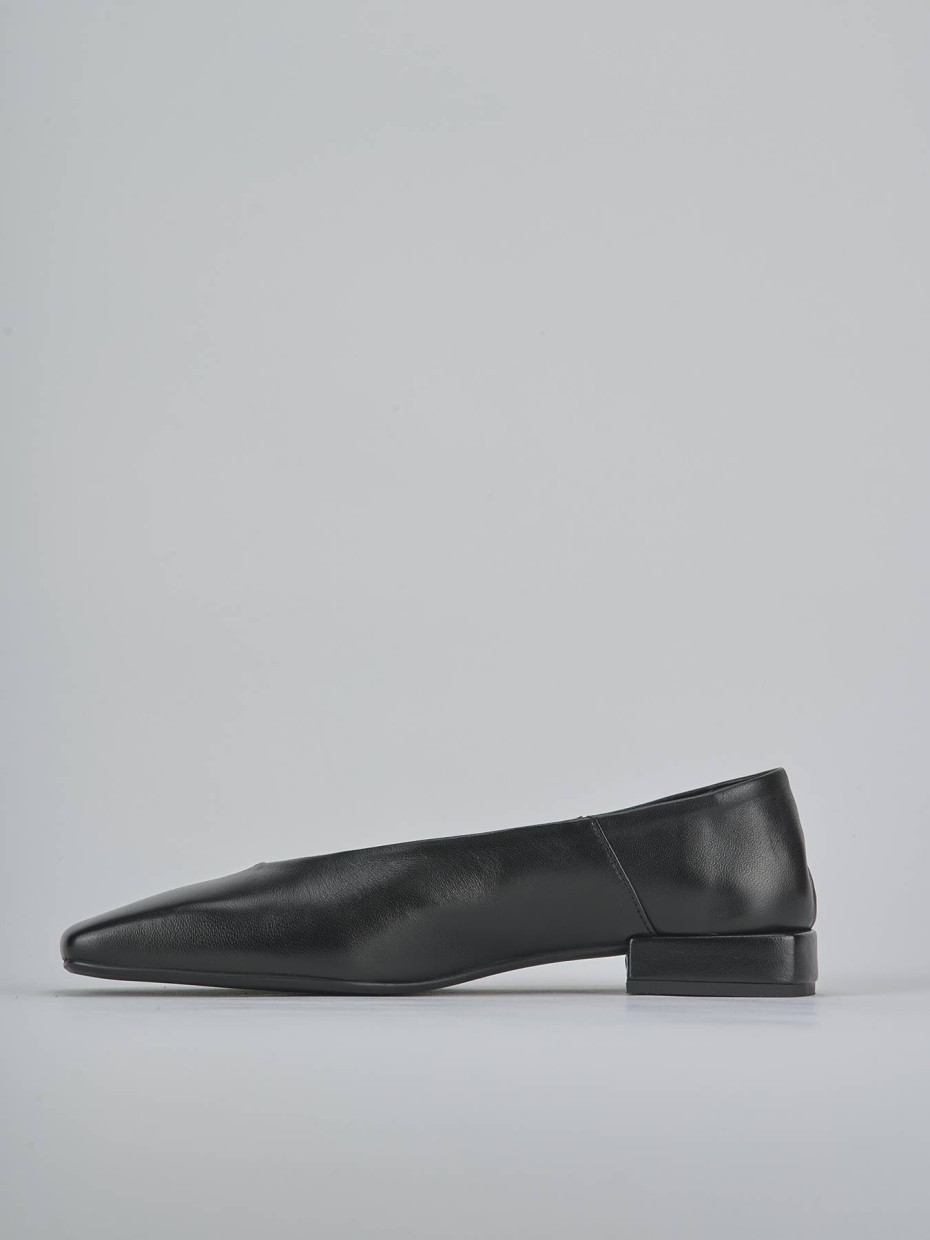 Ballerine tacco 2cm pelle nero