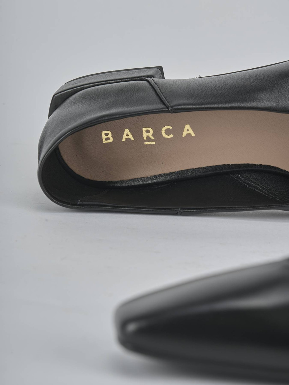 Ballerine tacco 2cm pelle nero
