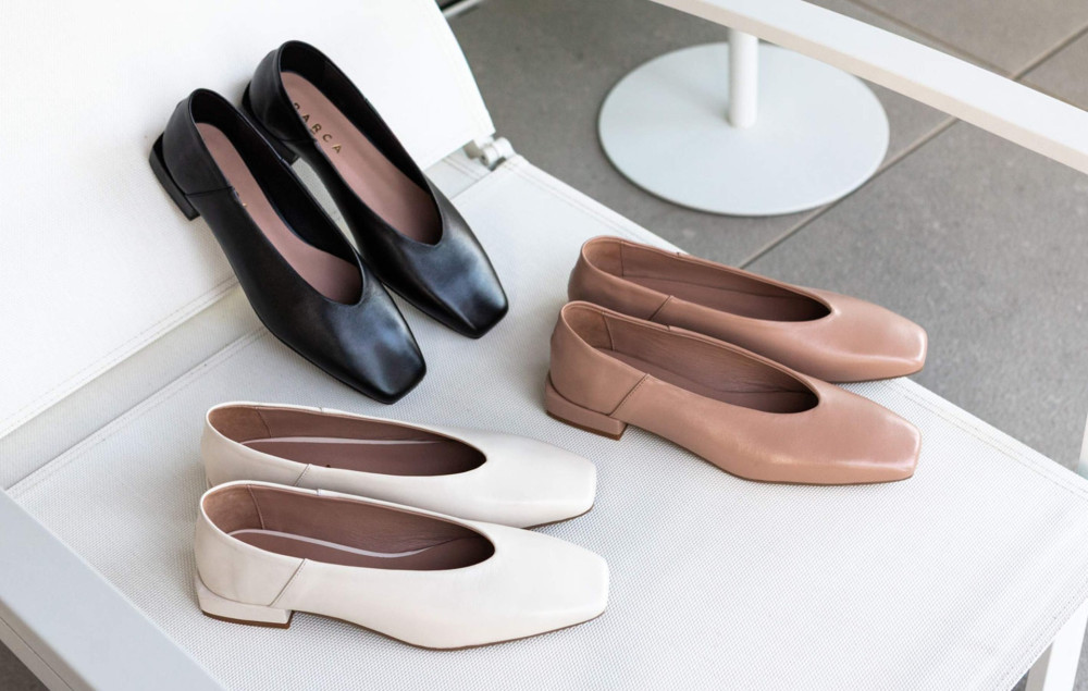 Ballerine tacco 2cm pelle rosa