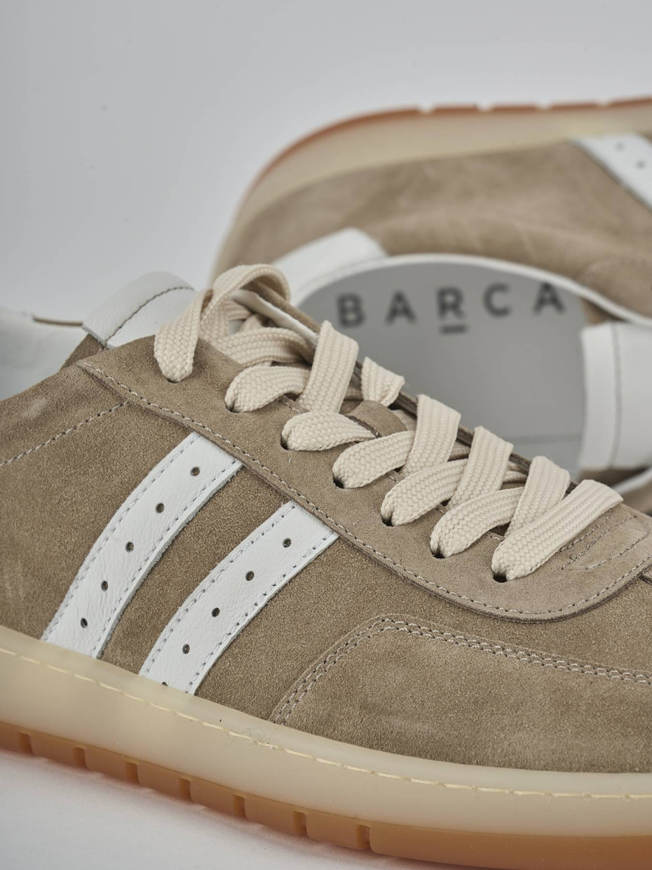 Sneakers camoscio beige