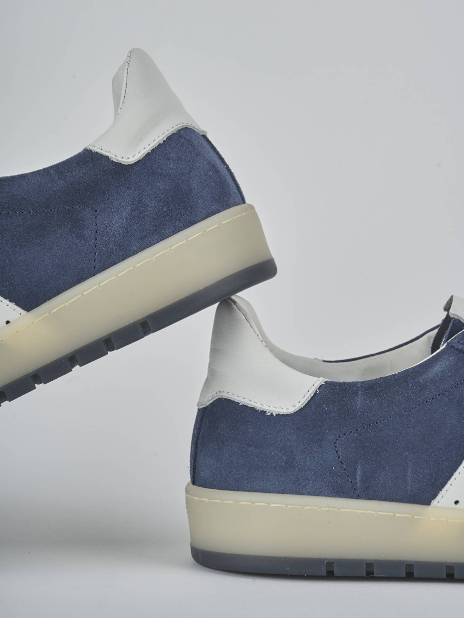 Sneakers camoscio blu