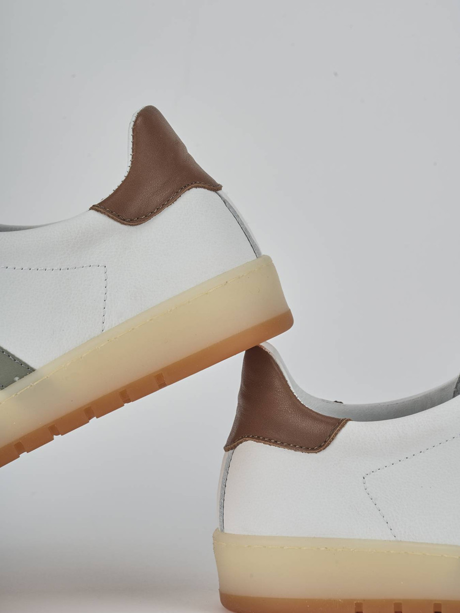 Sneakers pelle beige