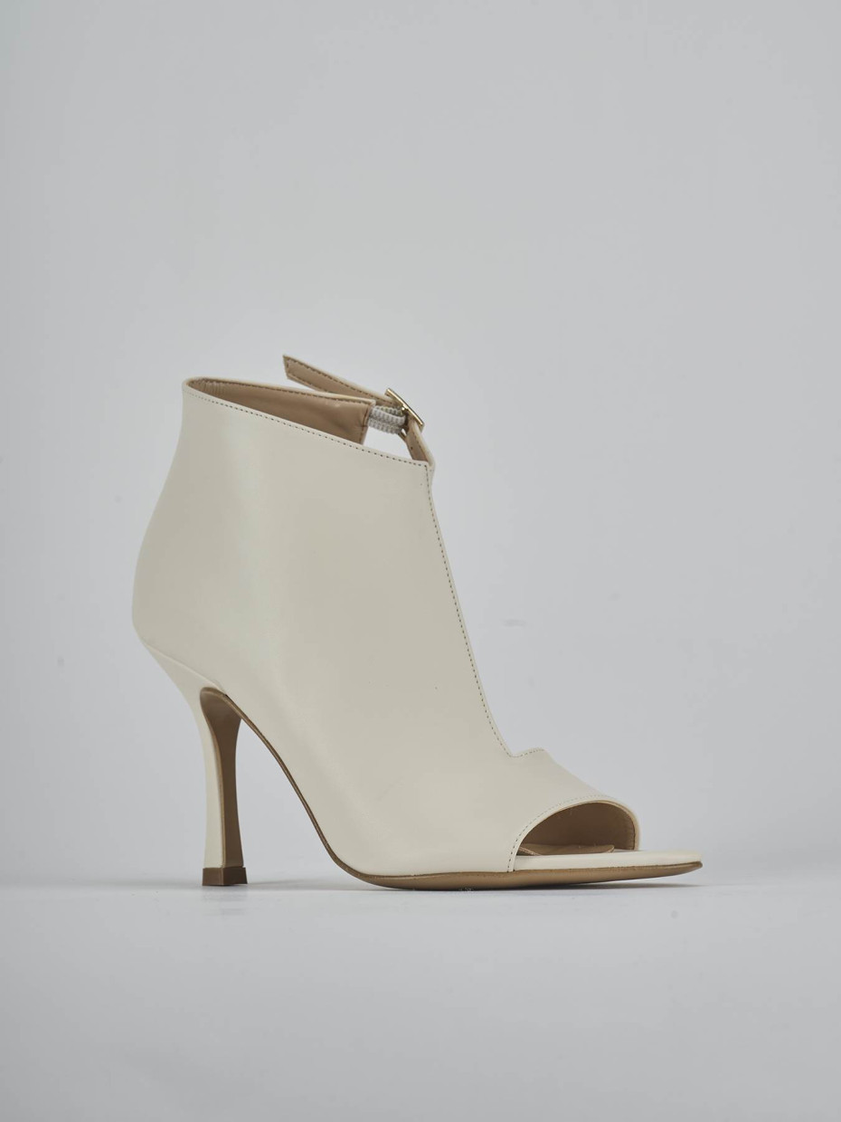 Sandali tacco 9cm pelle bianco