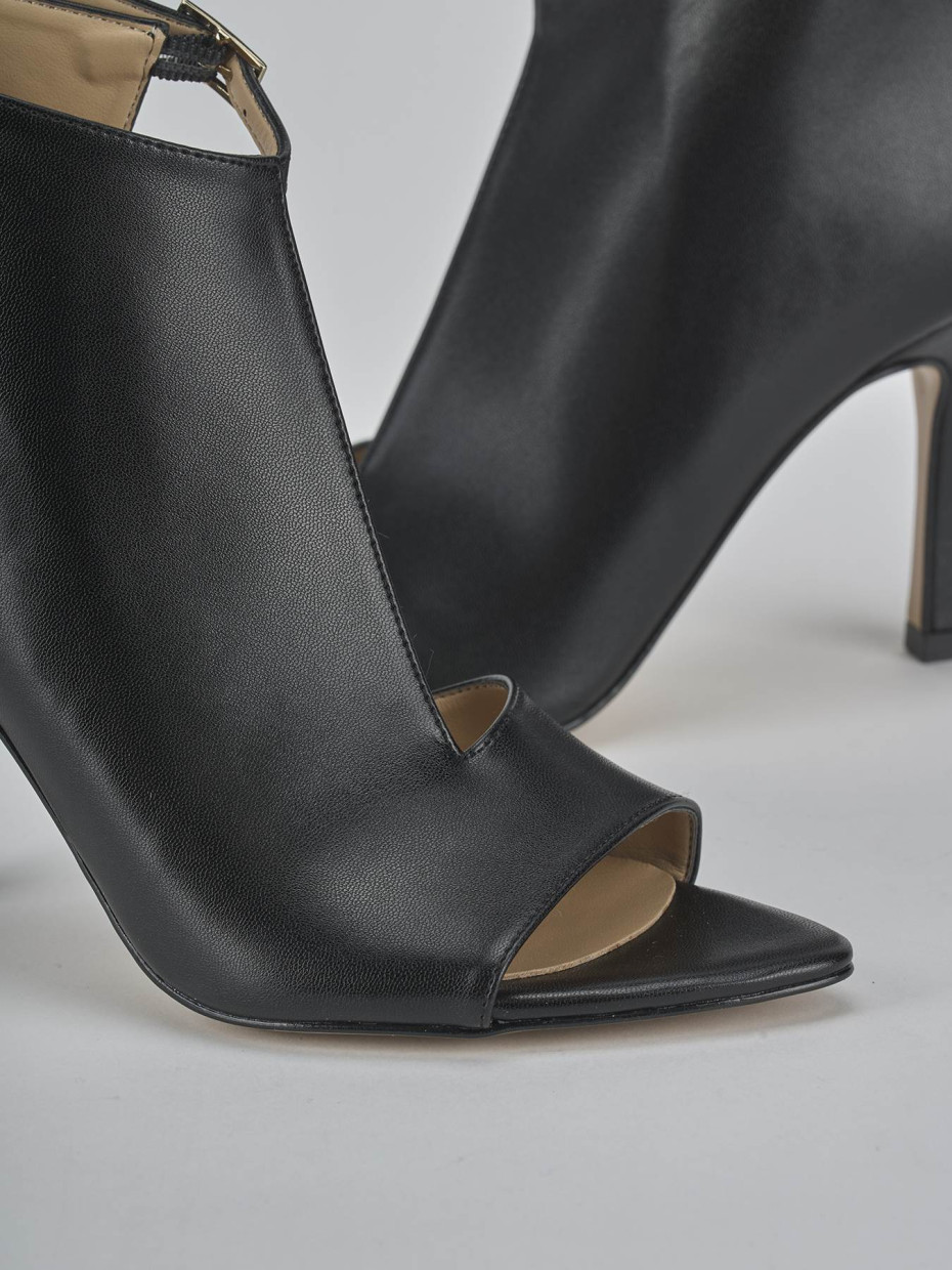Sandali tacco 9cm pelle nero