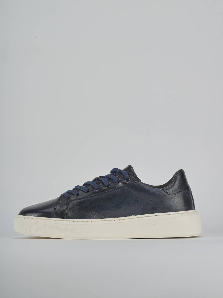 Sneakers pelle blu