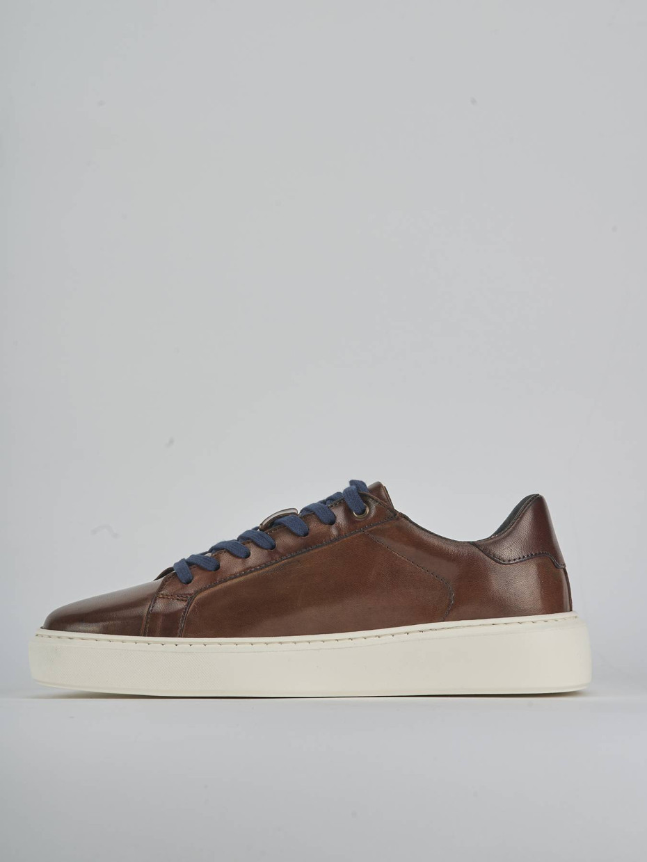 Sneakers pelle marrone