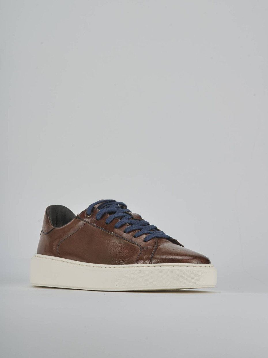 Sneakers pelle marrone