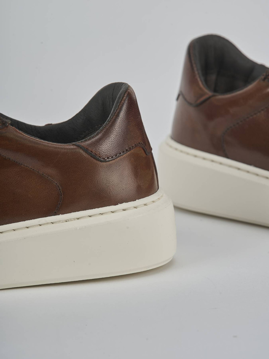 Sneakers pelle marrone