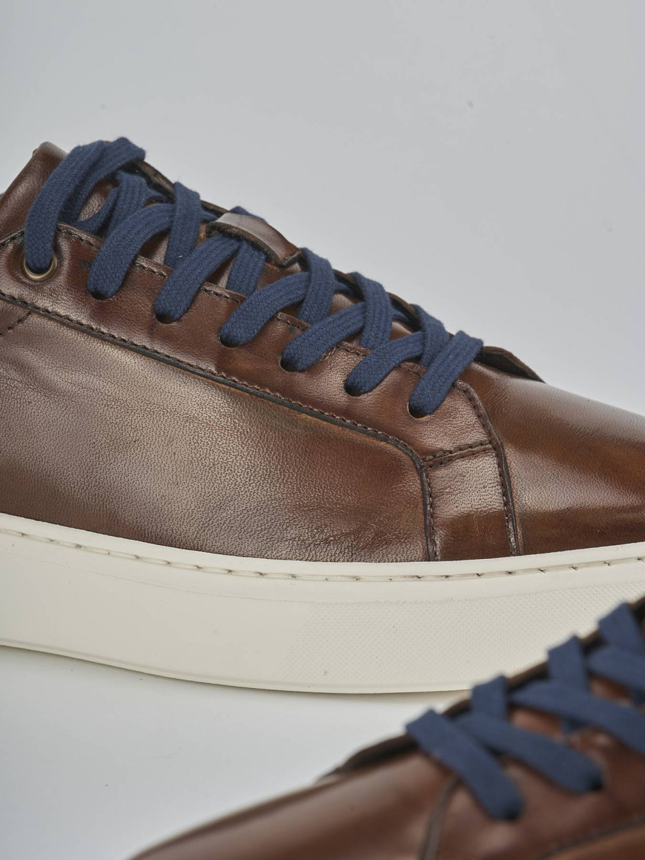 Sneakers pelle marrone