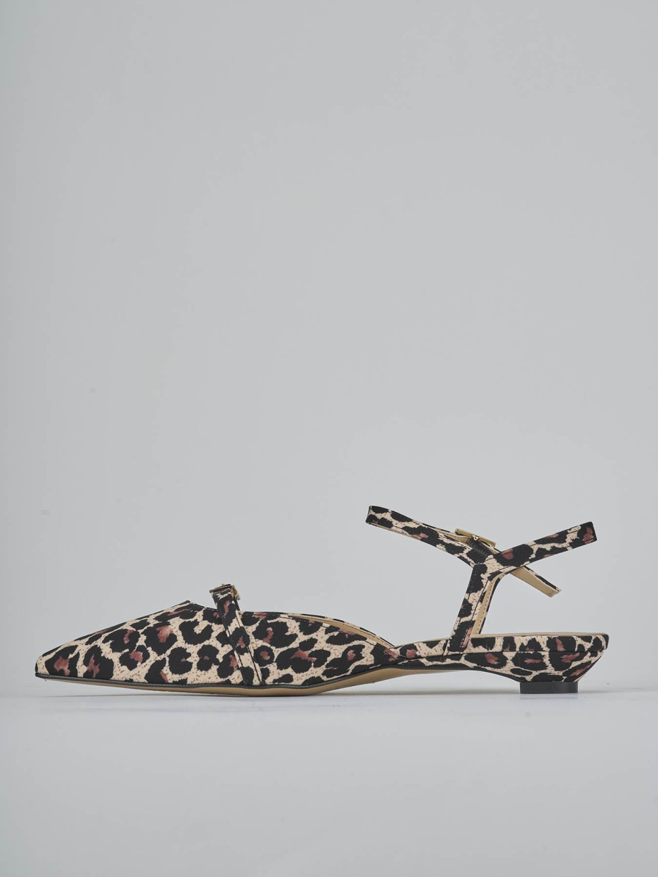 Ballerine tacco 2cm cavallino multicolor