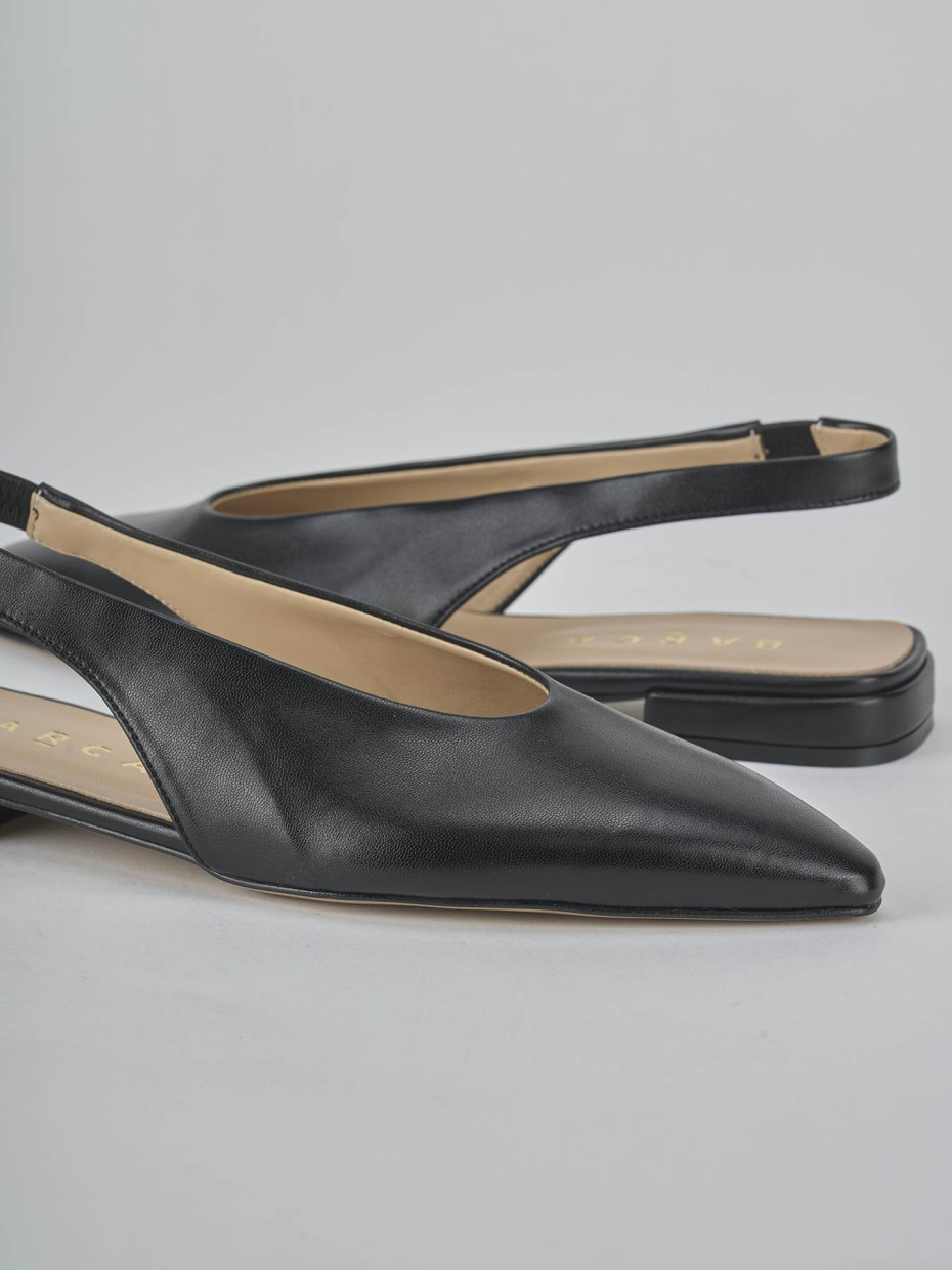 Ballerine tacco 1cm pelle nero