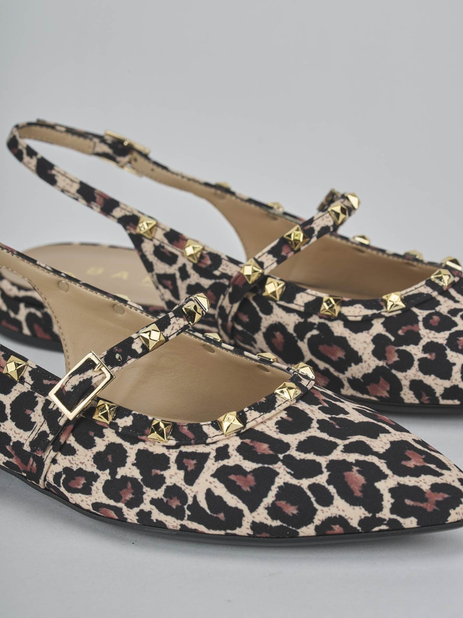 Ballerine tacco 1cm pelle multicolor