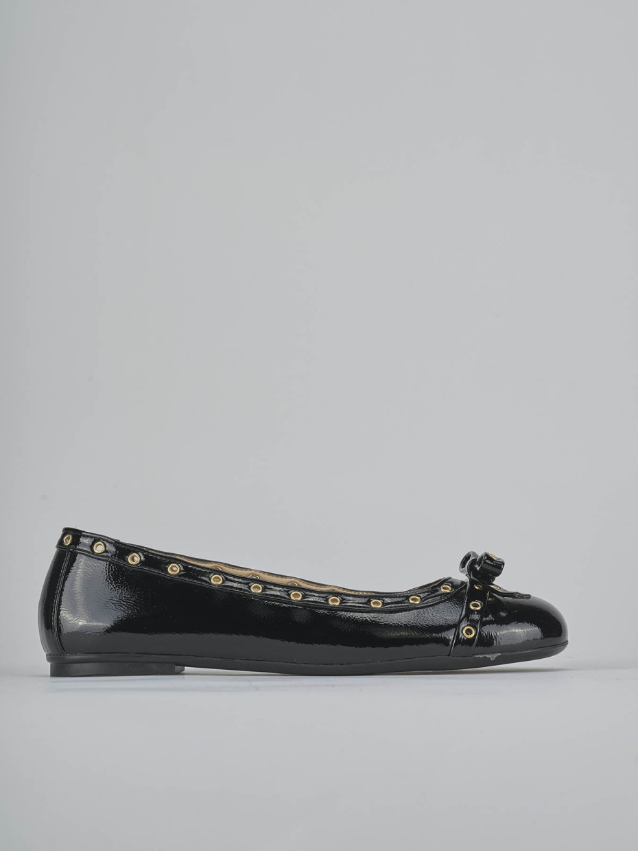 Ballerine tacco 1cm vernice nero