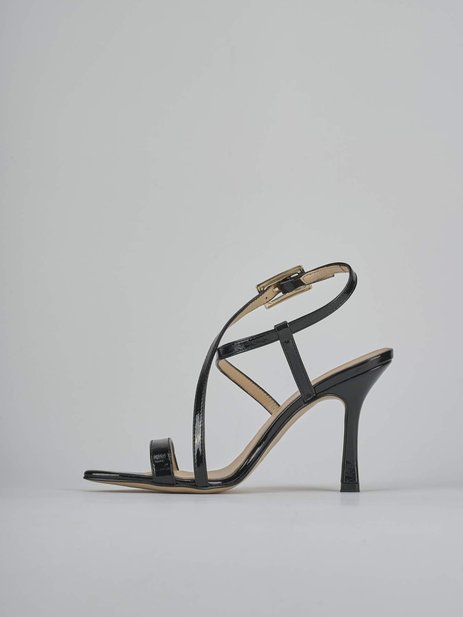 Sandali tacco 9cm vernice nero