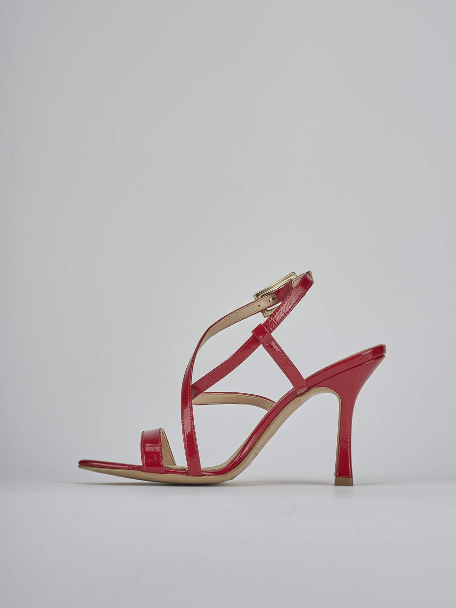 Sandali tacco 9cm vernice rosso