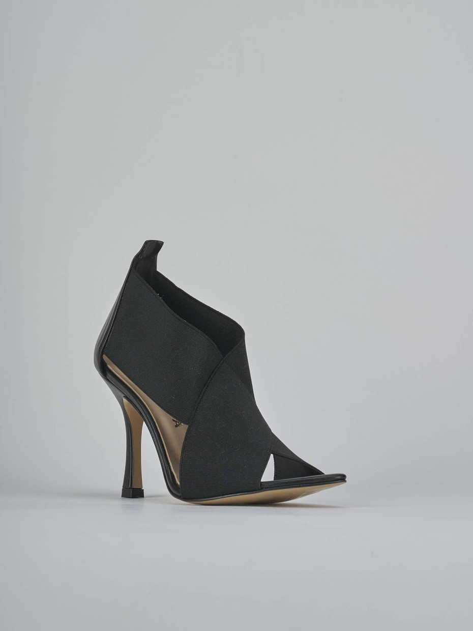 Sandali tacco 9cm pelle nero