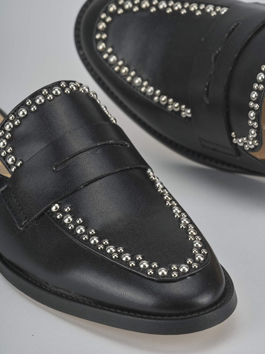 Sabot tacco 2cm pelle nero