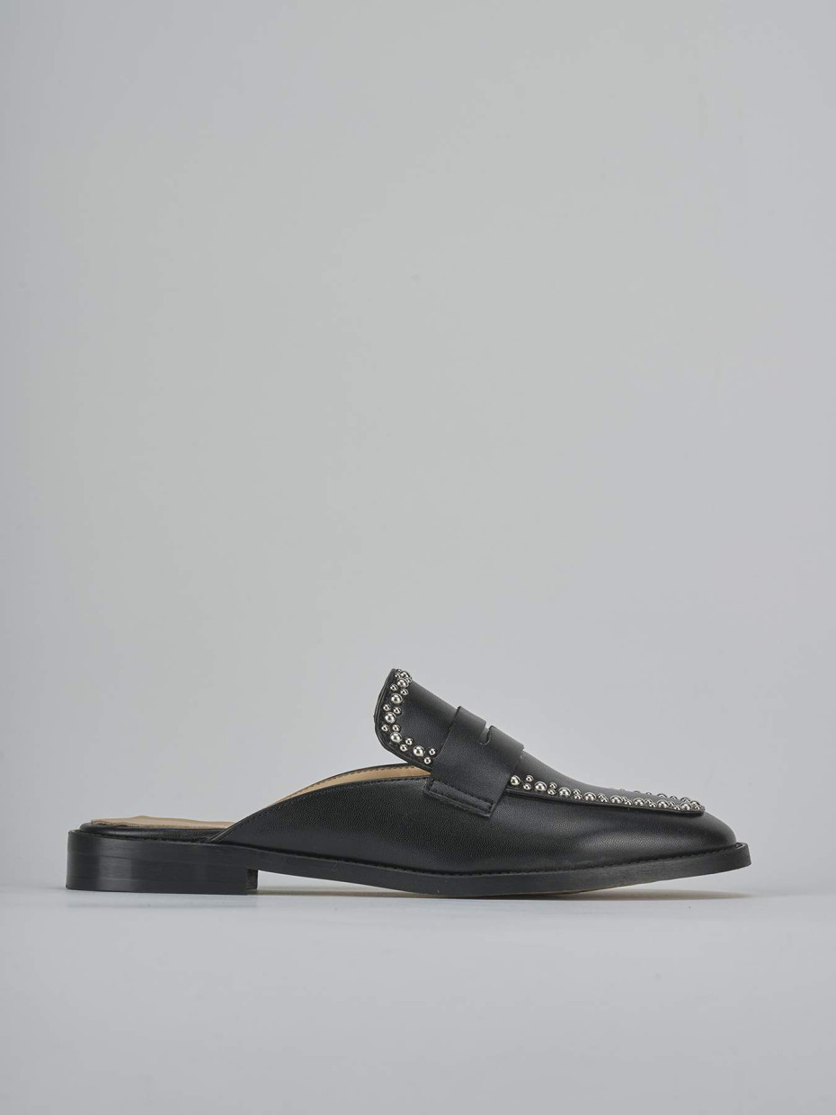 Sabot tacco 2cm pelle nero