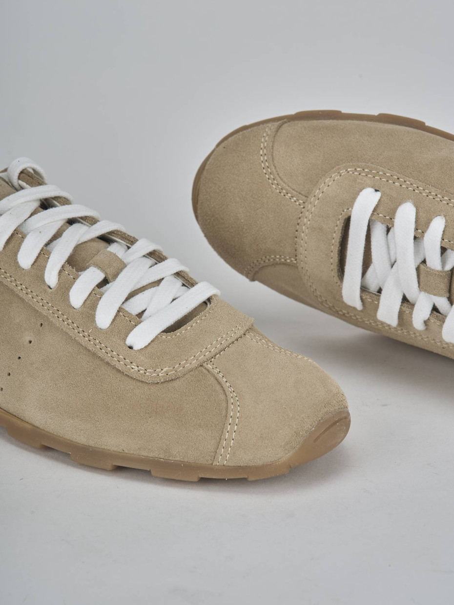 Sneakers camoscio beige