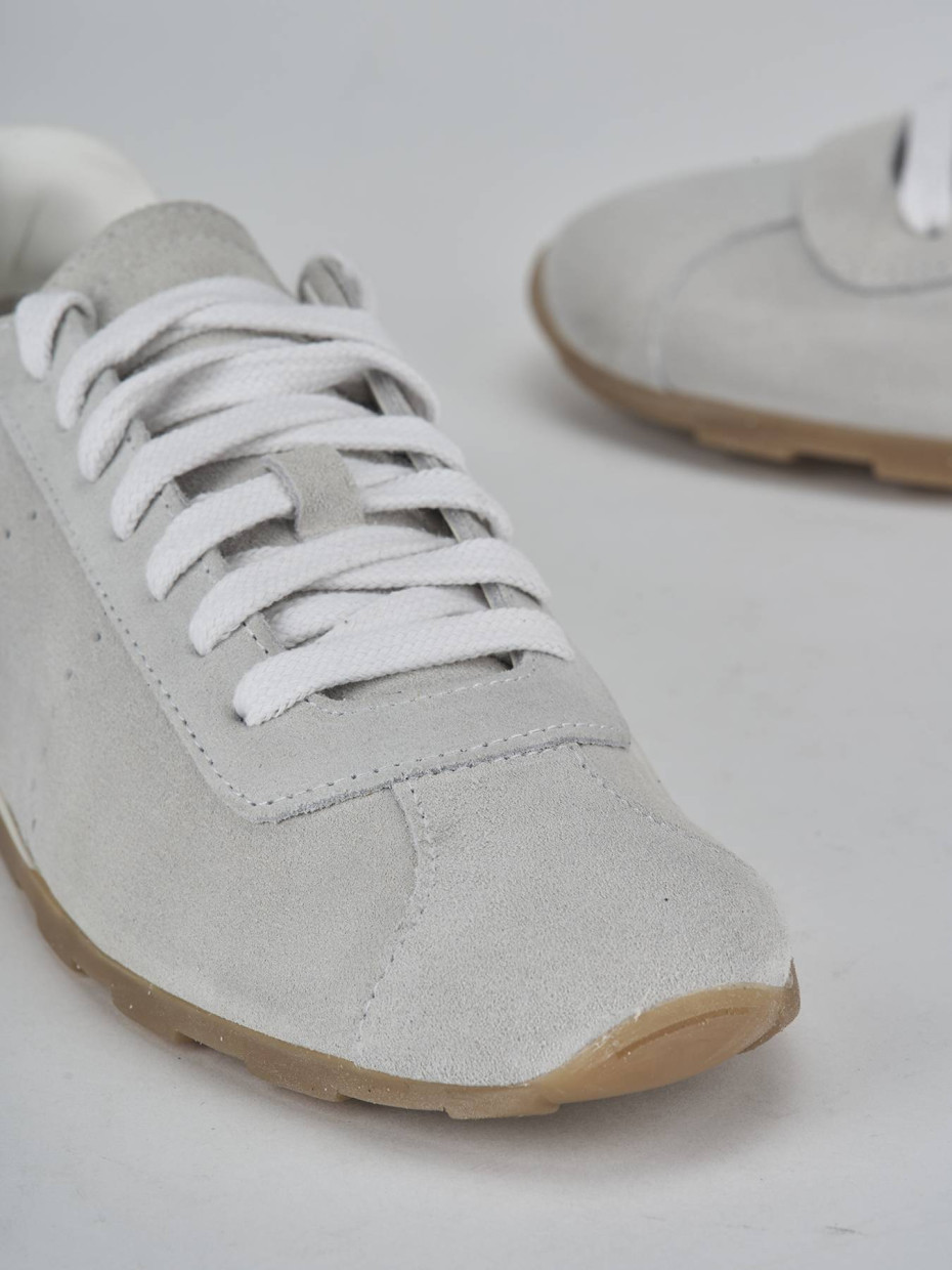 Sneakers camoscio bianco