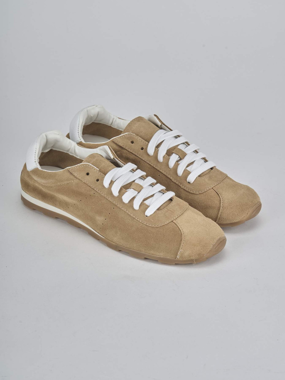 Sneakers camoscio marrone