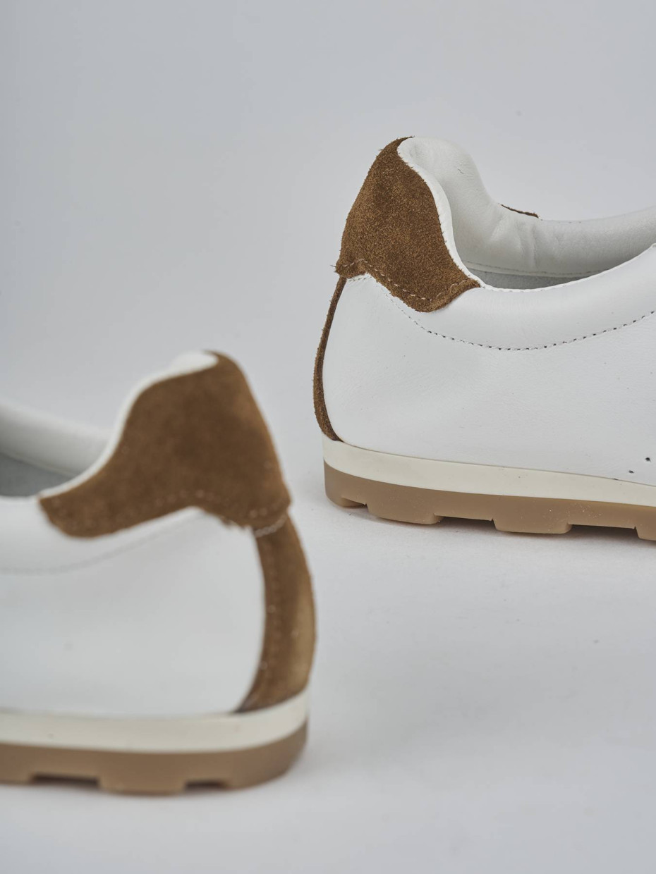Sneakers pelle bianco