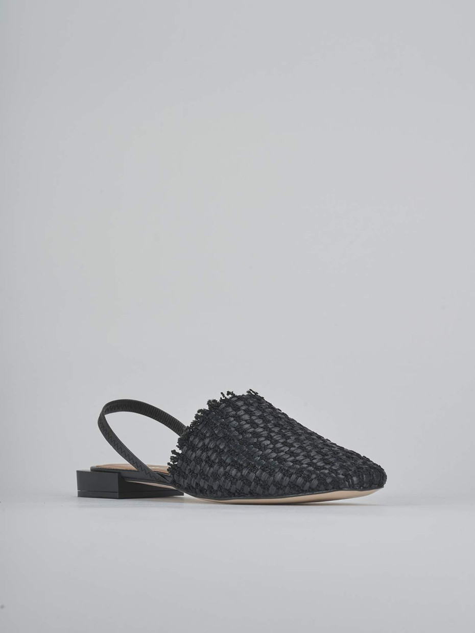 Ballerine tacco 1cm pelle nero