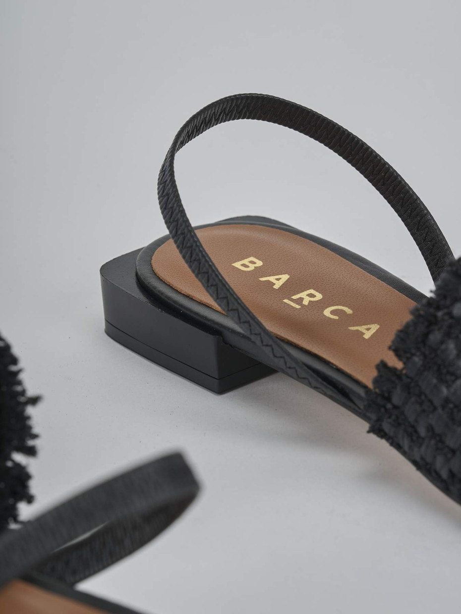 Ballerine tacco 1cm pelle nero