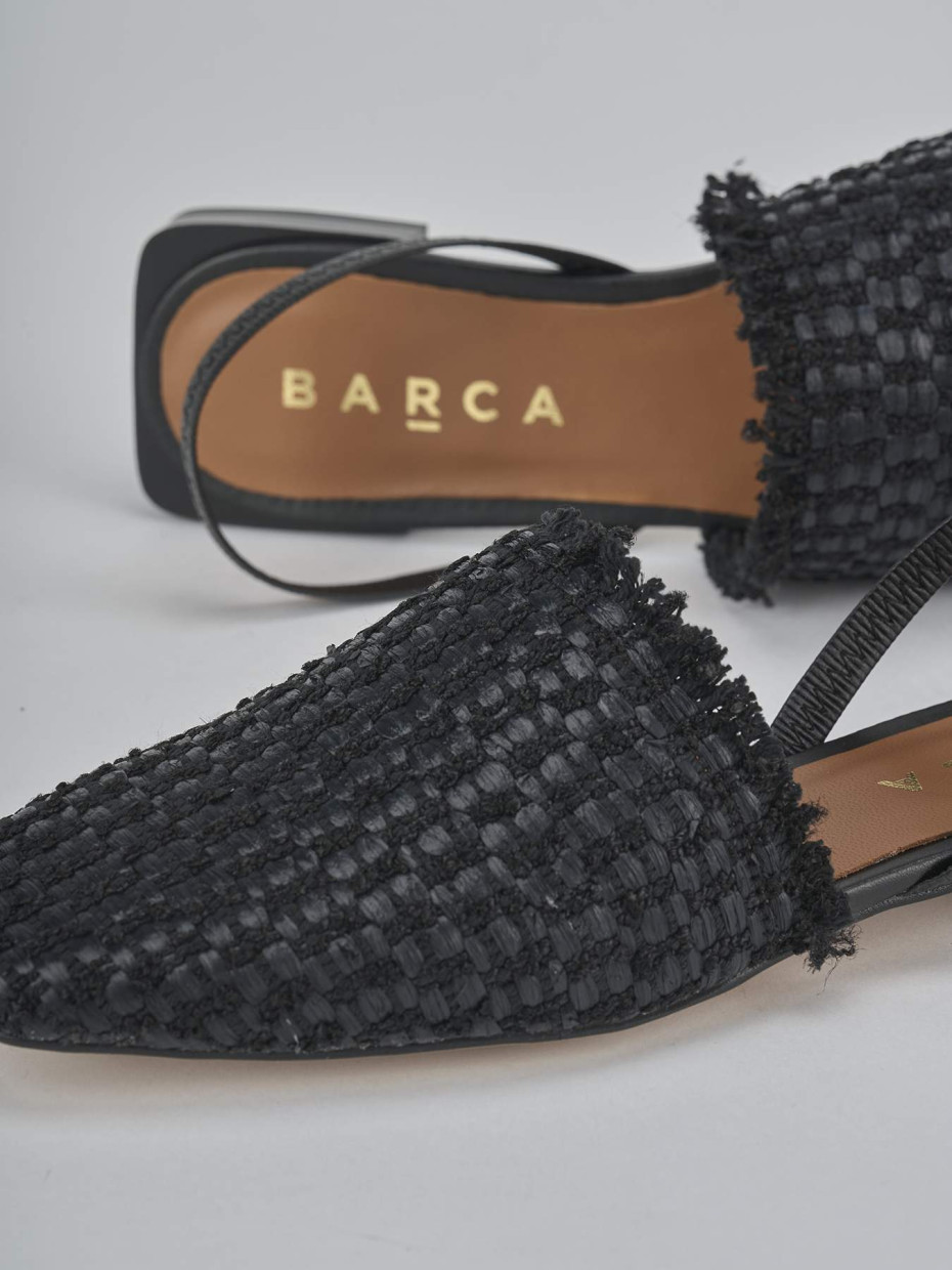 Ballerine tacco 1cm pelle nero