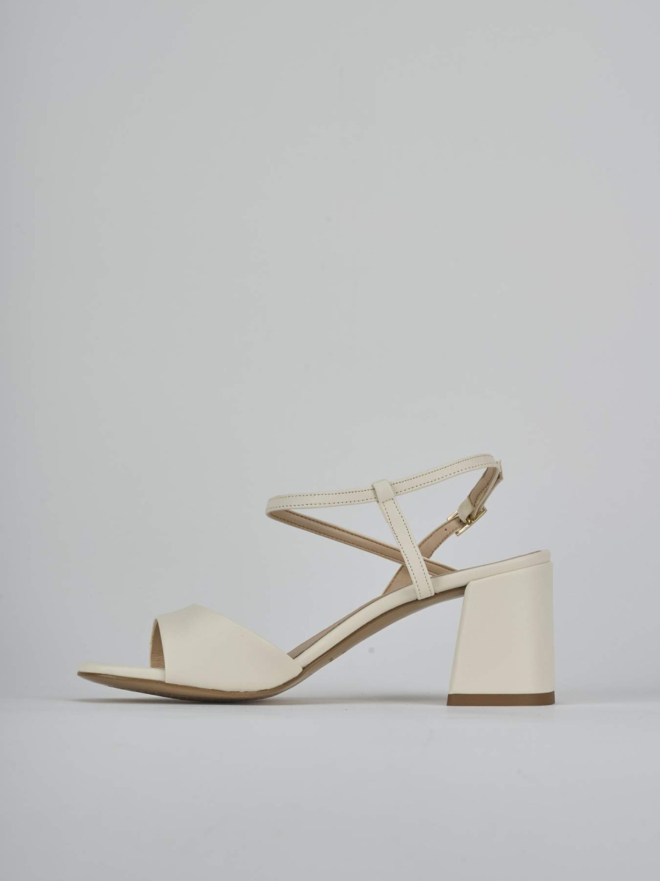 Sandali tacco 9cm pelle beige