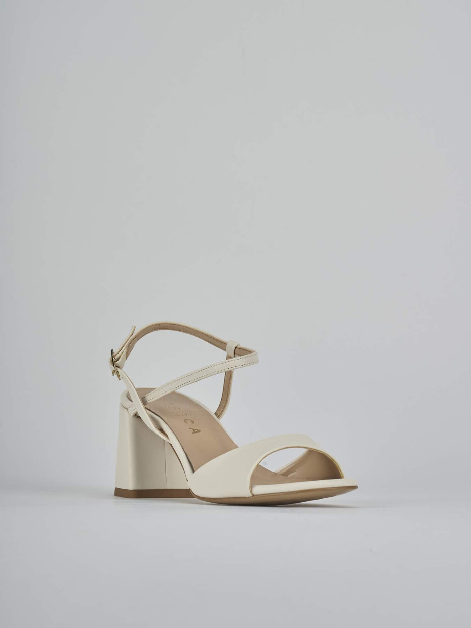 Sandali tacco 9cm pelle beige