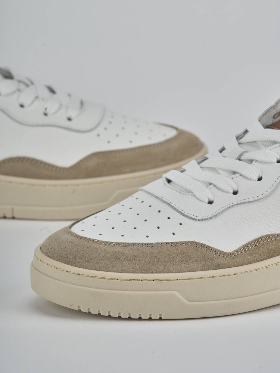 Sneakers pelle bianco