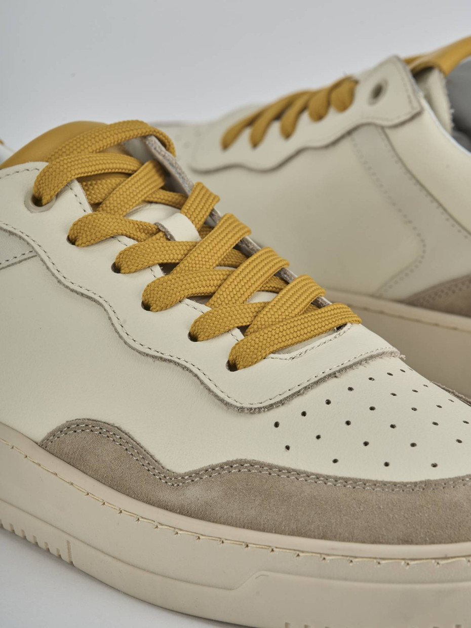 Sneakers pelle bianco