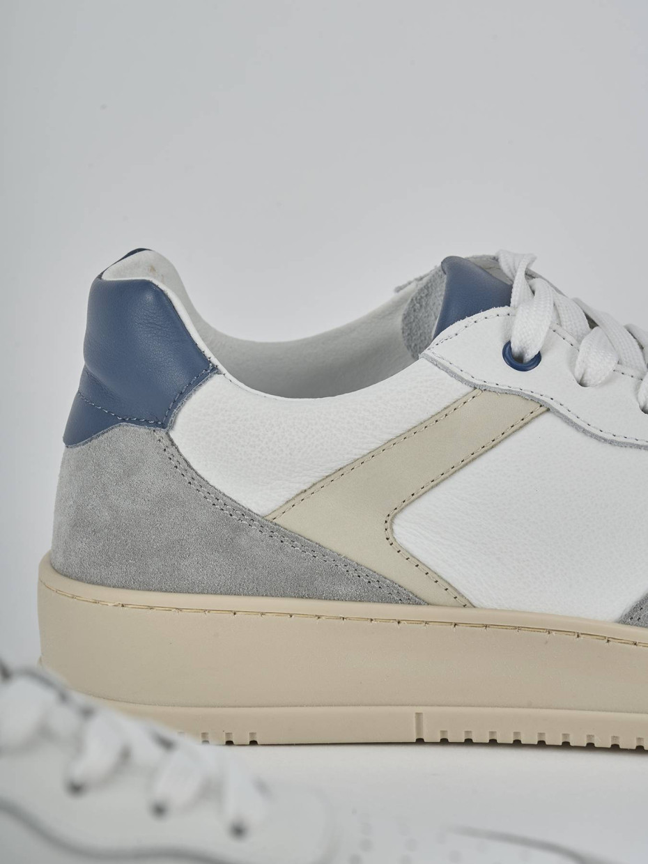 Sneakers pelle bianco