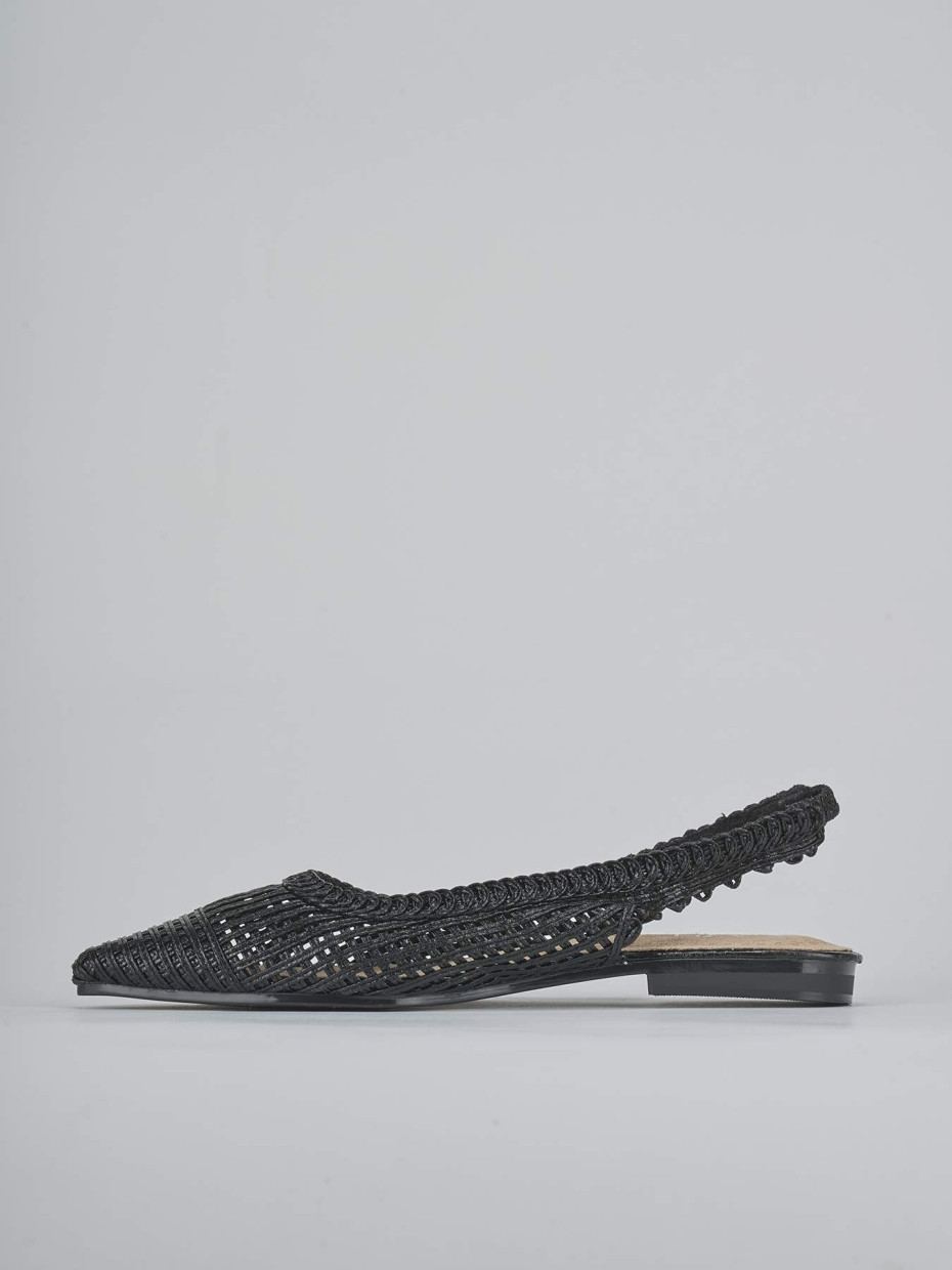 Ballerine tacco 1cm pelle nero